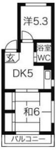 浅井ハイツの間取り画像