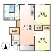 フィオーレⅡの間取り画像