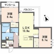 セレナヴィラ中川の間取り画像