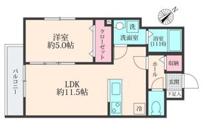 ミリアビタ稲毛東の間取り画像