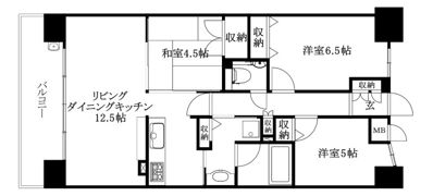 クレアホームズ松山千舟町 ザ・クラスの間取り画像
