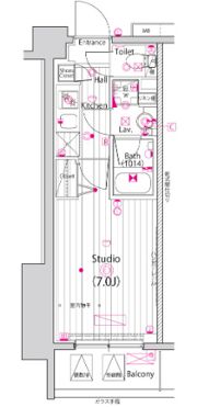 ガーラ・プライム横濱関内の間取り画像
