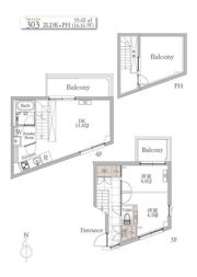 BLANCCOURT下北沢の間取り画像