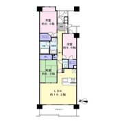 朝日マンション横浜蒔田の間取り画像