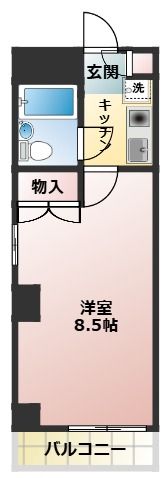 プラーズ南幸町Ⅰの間取り画像