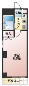プラーズ南幸町Ⅰの間取り画像