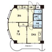 サンセゾンⅥの間取り画像