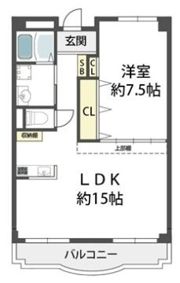 グリーンハイツ諏訪山の間取り画像