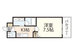 プラージュ村本の間取り画像