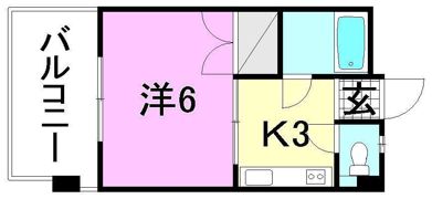 ぷれいす。友の間取り画像