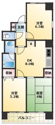 第6石井ビルの間取り画像