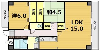 エリセオびわ湖（ベルヴィ55）の間取り画像