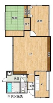 国屋町H貸家の間取り画像