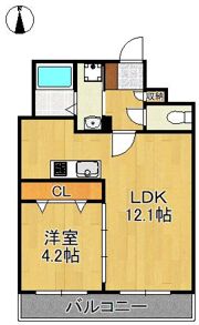 The AFFINITY Cruz-SQUAREの間取り画像