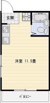 PERAコーポの間取り画像