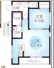 HCフラッツ国玉ガーデンⅠの間取り画像