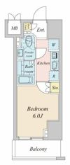 プラウドフラット神楽坂Ⅱの間取り画像