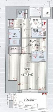 プレサンス覚王山D-StyleⅡの間取り画像