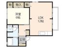 フローラル東岡山Cの間取り画像