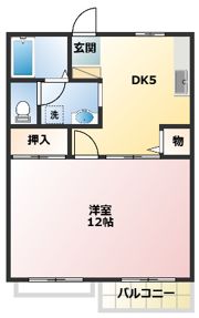 アップルパイⅢの間取り画像