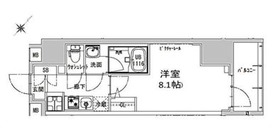 S－RESIDENCE神田avanceの間取り画像