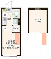 ハーモニーテラス町屋Ⅵの間取り画像
