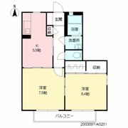 バリージュD＆Mの間取り画像