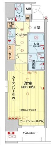 エイペックス梅田東の間取り画像