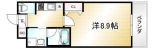 ウェルスクエア千本下長者の間取り画像