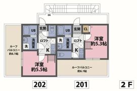シナモンスクエア西谷の間取り画像