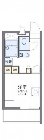 レオパレスジュネス前橋の間取り画像