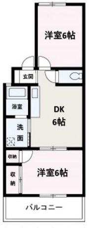 サンパークアサカの間取り画像