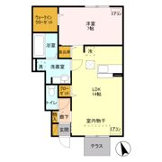 ブレシア カツラの間取り画像