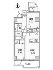 S-RESIDENCE千住大橋broadの間取り画像