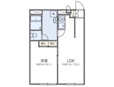 レオパレスかねたの間取り画像