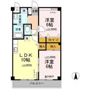 マンション紫雲 Bの間取り画像