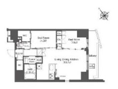 コンフォリア東大井Ⅰの間取り画像