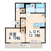 ミニヨン ヴィラ味噌天神の間取り画像