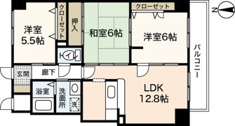 ダイアモンドビューの間取り画像