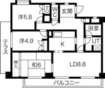 ガーデンハウス御器所の間取り画像
