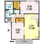 スクエアガーデン Aの間取り画像