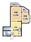 辻本マンションの間取り画像