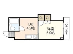 シンプルライフエミの間取り画像