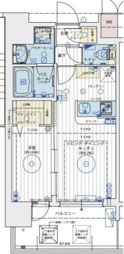 エステムコート難波WEST－SIDEVIIIエクシーナの間取り画像