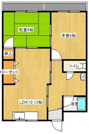 山一アパートの間取り画像