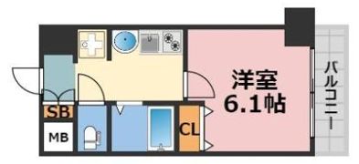 プレサンス心斎橋ザ・スタイルの間取り画像