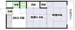 清水ヶ丘アパートの間取り画像