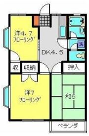 ハイムケンショウ6の間取り画像