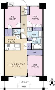 レーベン松山市駅 THE FRONTの間取り画像