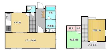 竹内借家の間取り画像